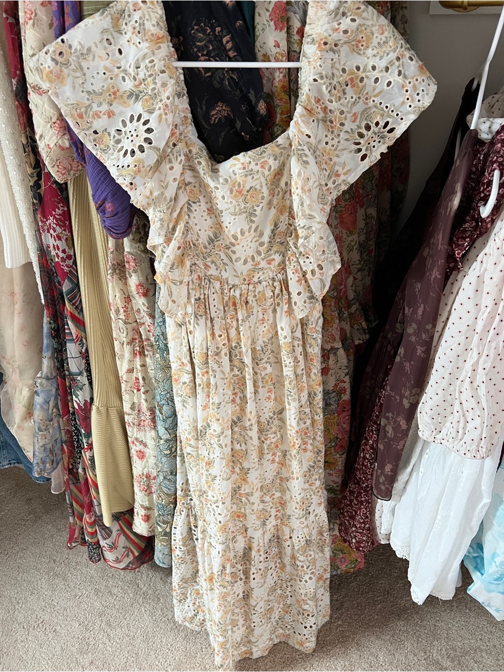 Floral Eyelet Ruffle Dress - Picture 5 of 5